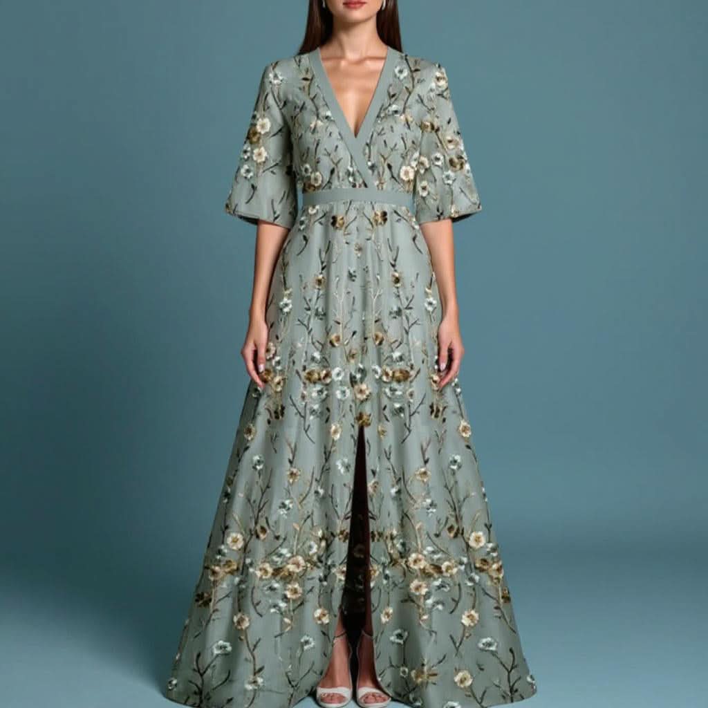 MARISA ELEGANT FLORAL DRESS